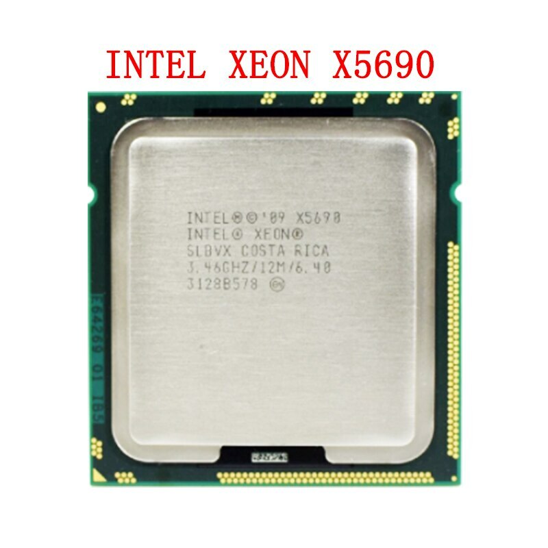 Intel Xeon X5690 Processor LGA 1366 3.46GHz 6.4GT/s 12MB 6Core 1333MHz  SLBVX CPU