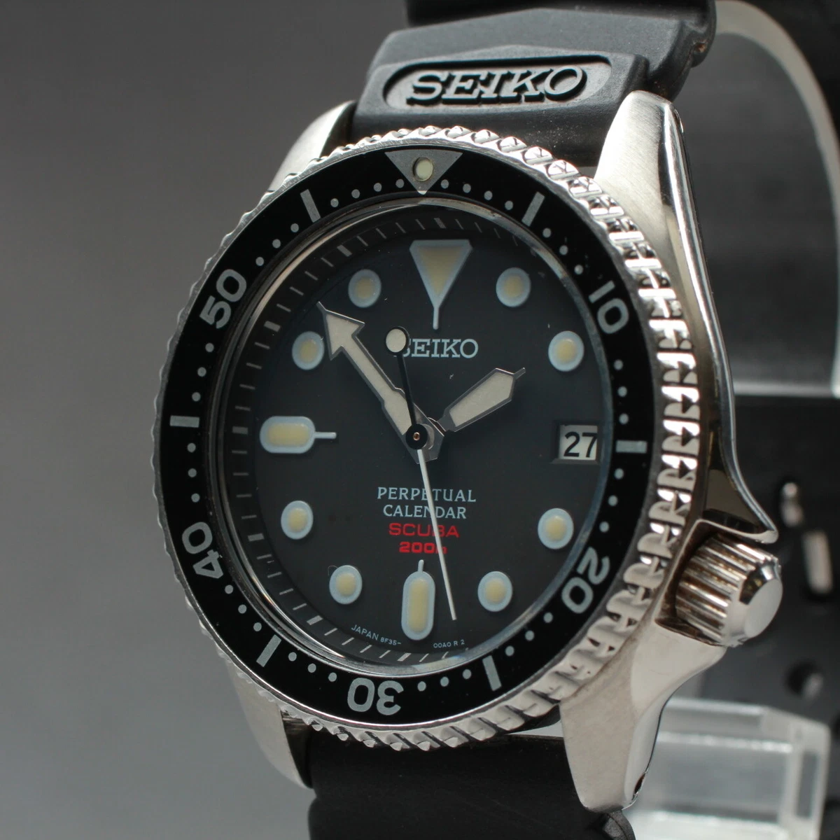 [Exc+5] Seiko Prospex 8F35-00A0 Men Watch SBCM023 Perpetual Calendar Scuba  Diver