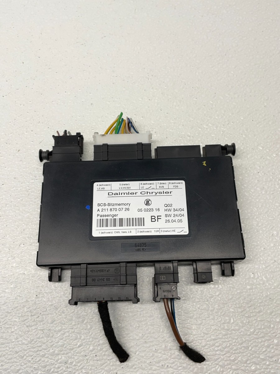 OEM Mercedes W211 E350 CLS550 Front Right Passenger Seat Control Module 2118704585