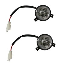 12V LED HEADLIGHT LAMP W// HIGH LOW BEAM 3 WIRE ATV GO KART QUAD SCOOTER I LT04
