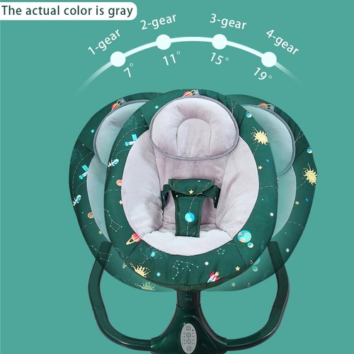 UK Bluetooth-Remote Electric Baby Chair Swing Infant Cradle Bouncer Rocker Music - Picture 11 of 32