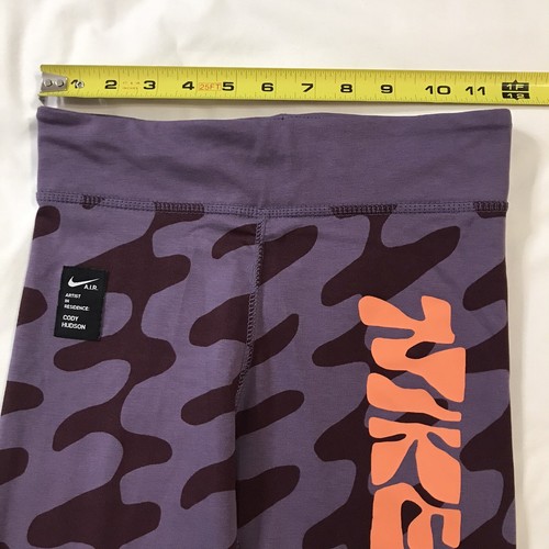 Nike Air Leggings Girls Medium Purple Orange Graphic Cody Hudson - Picture 7 of 13