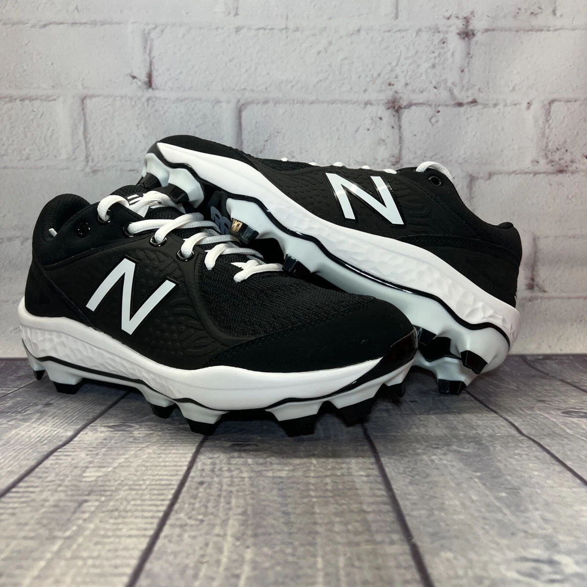 New Balance NB Black White Baseball Cleats Shoes PL3000K5 Men s
