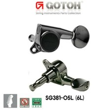 Gotoh SG381-05L 6inLine machine heads 6L w/screws CosmoBlack