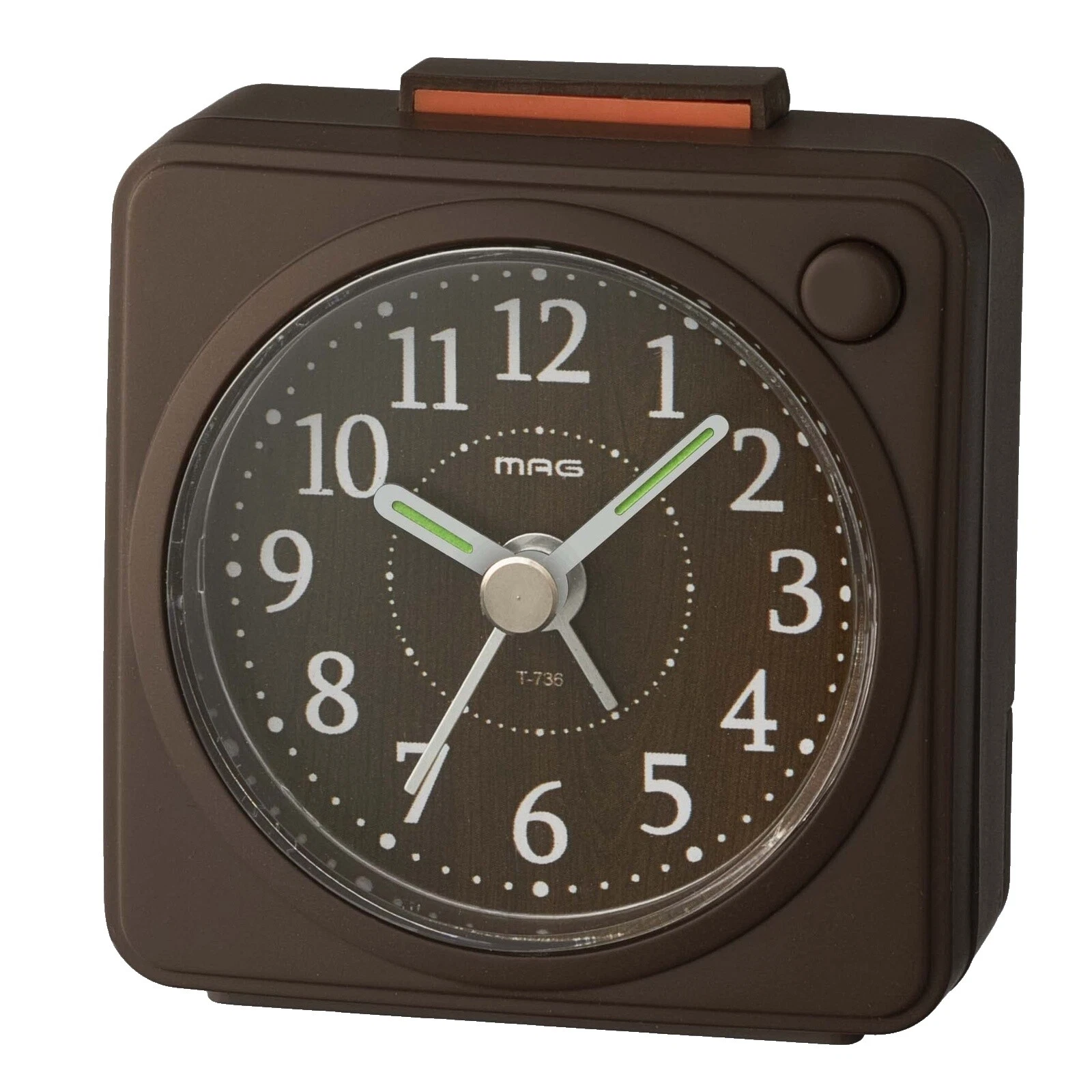 Relojes despertadores de marrón y Radio Reloj