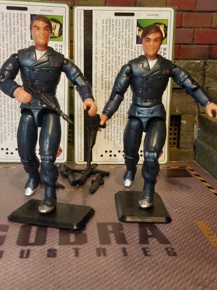 GI JOE ~ 2005 CRIMSON TWINS ~ BUSINESS SUIT TOMAX & XAMOT ~ 100