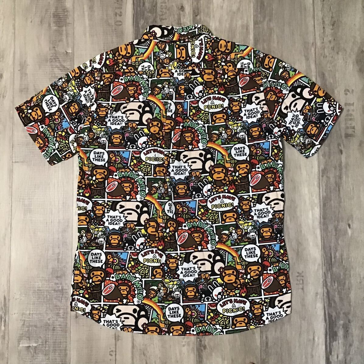 BAPE Comic Milo & Lisa shirt A Bathing Ape Size M | eBay