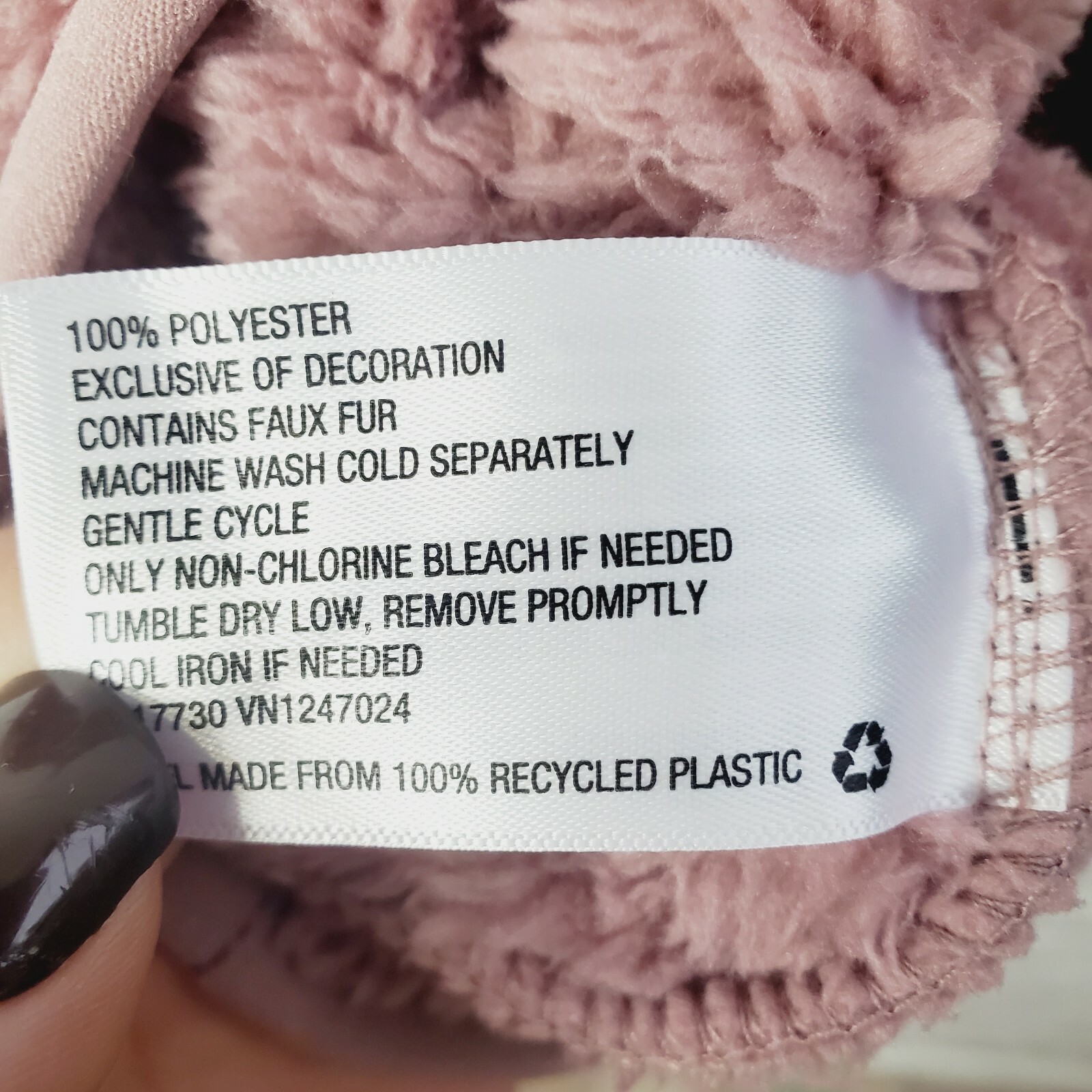 JoyLab teddy bear pullover sweatshirt fleece pink… - image 6