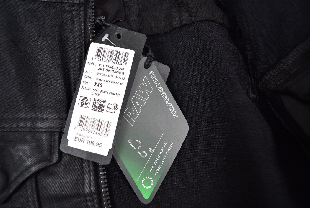 G-Star Raw, Citishield Zip Jacket, Size XXS, Jeans Jacket Stretch