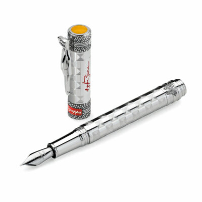 Montegrappa Ayrton Senna Champion Sterling Silver LE Fountain Pen
