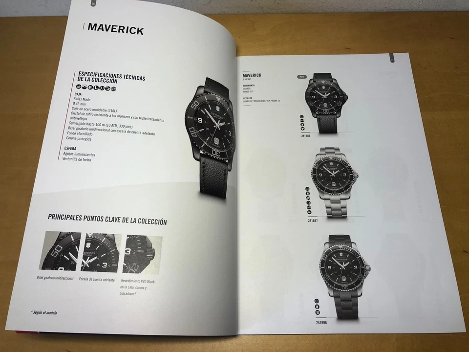 VICTORINOX Ejército Suizo - Catálogo de Relojes Generales - Libro de Ejercicios 2017 - Español Foto 3 de 4