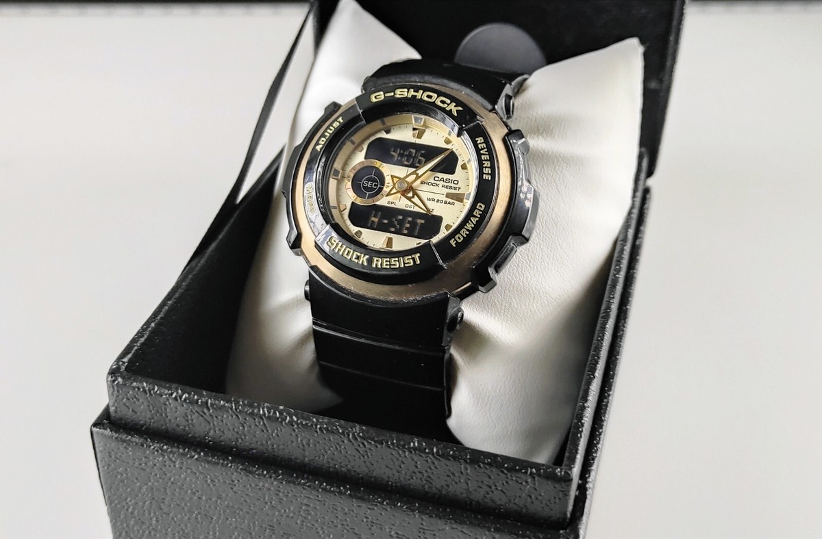 Casio G-SHOCK G-300G-9A Gold Ion Plating Analog/Digital Watch