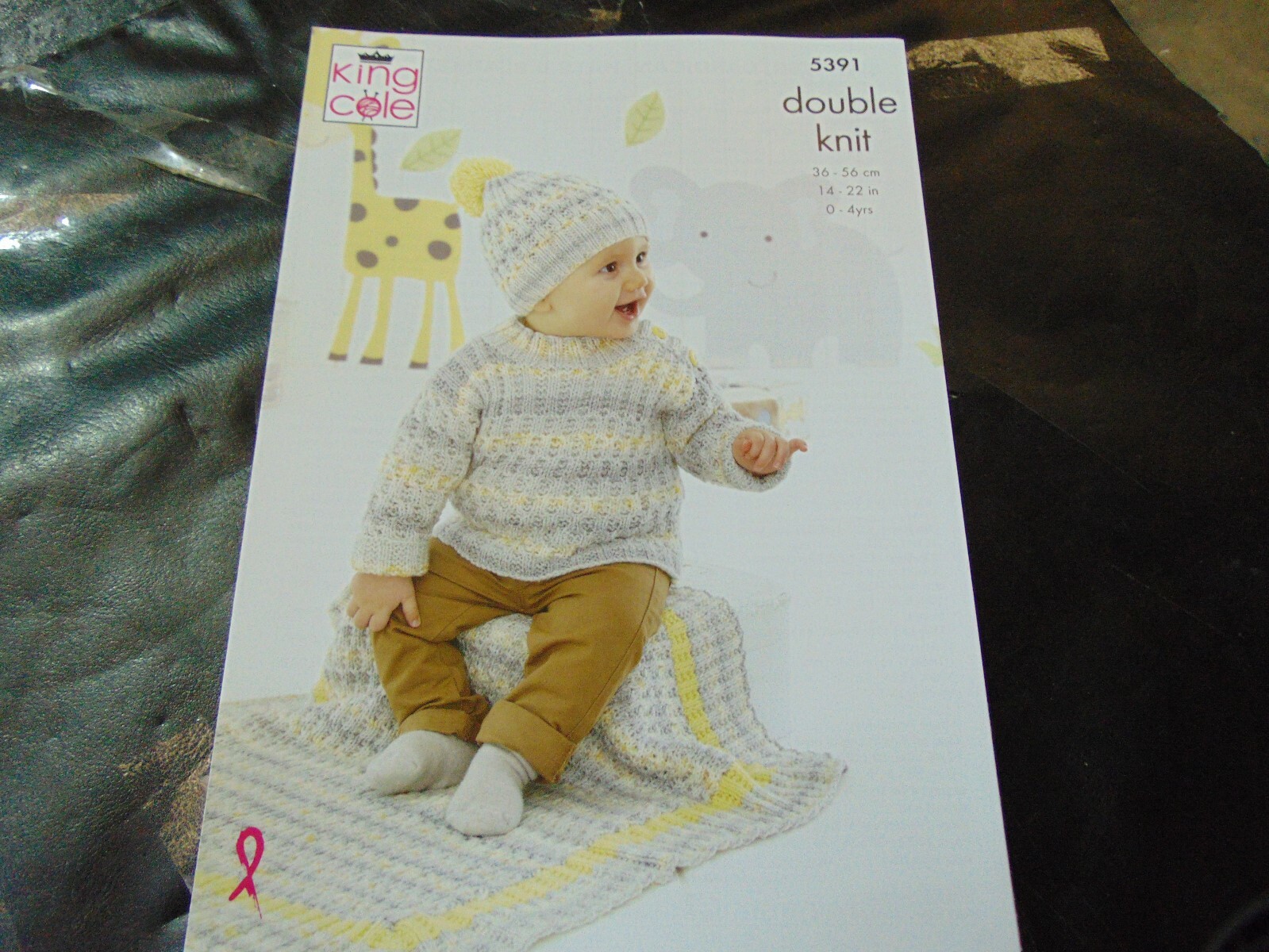 King Cole Double Knitting Pattern 5391 Sweater, Cardigan, Blanket and Hats