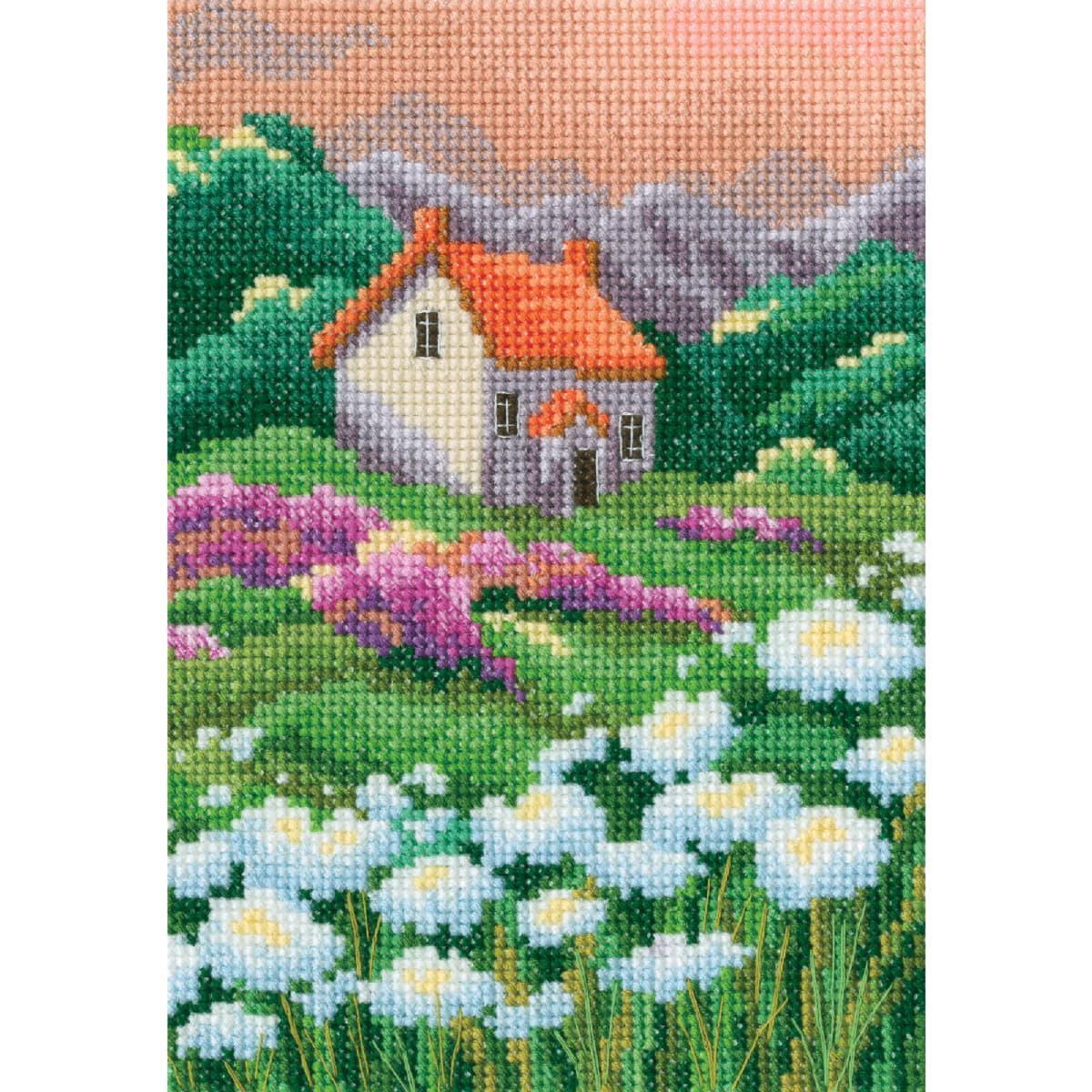RTO counted cross stitch kit ""Summer colours I"", 12x17cm, DIY
