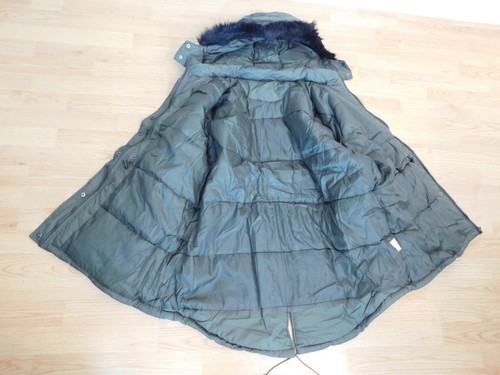 Women's Medium (8-10) Green Puffer Coat Jacket with Zip off Hood Polyester - New - Picture 5 of 9