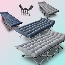 H ZT Folding Camping Cot Folding with Easy Setup Cot and Carry Bag Guest Bed