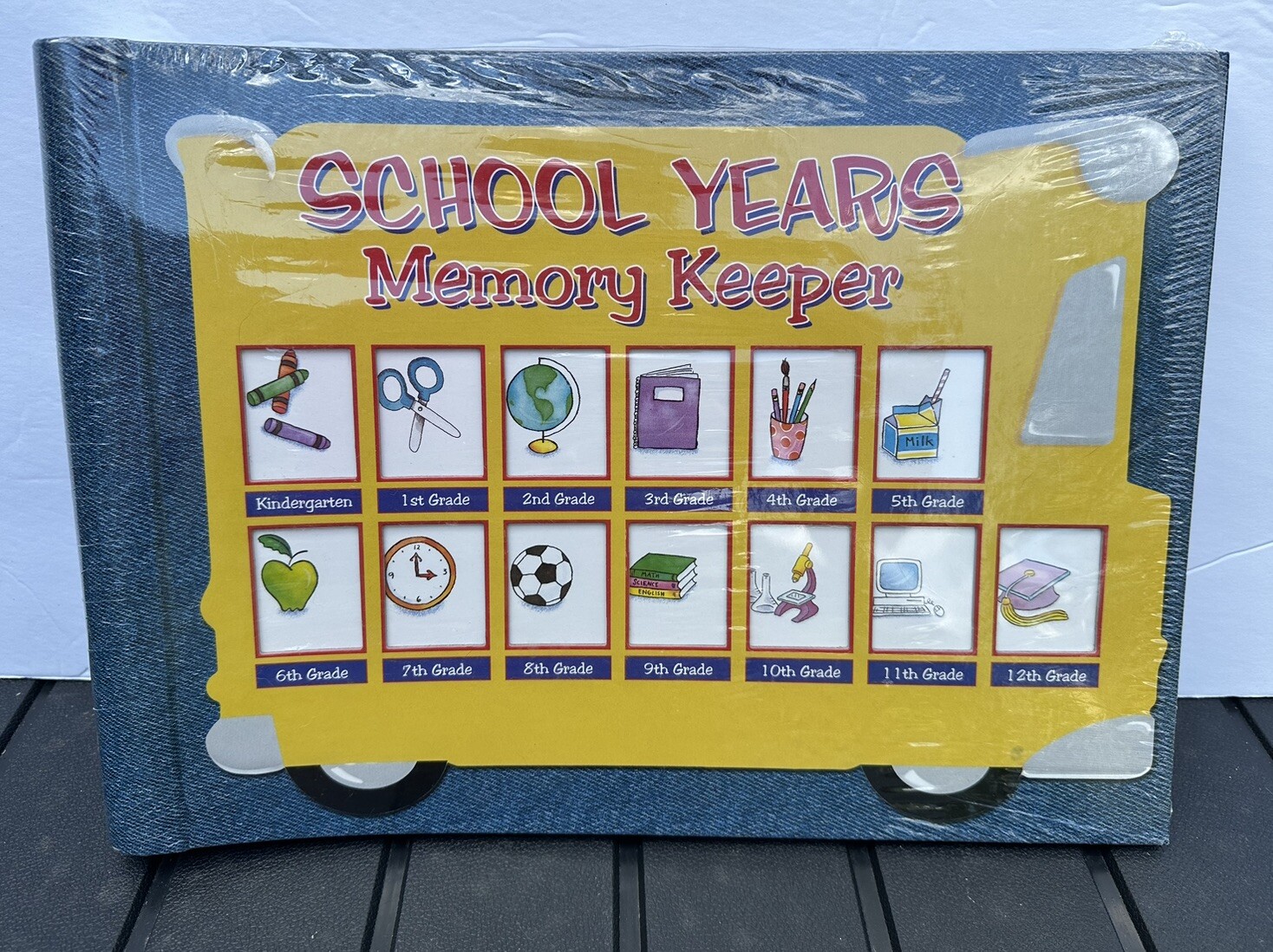 School Years Memory Keeper Scrapbook Records Photos Album K-12 Class Vintage New