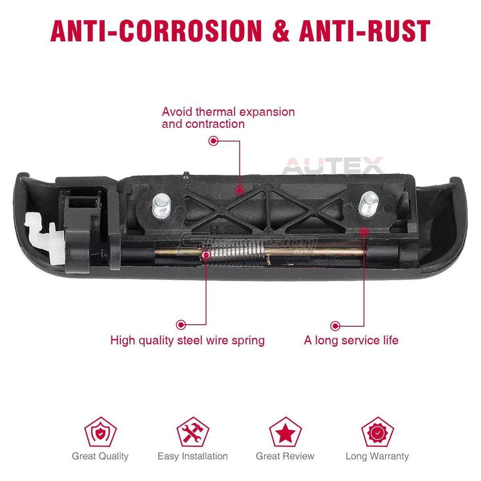 Maçaneta externa dianteira direita lateral 77786 para TOYOTA TERCEL 1995-1998 - Imagem 3 de 4