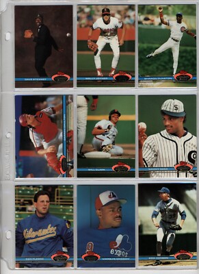 MLB Topps Stadium Club 1991 Baseball Cards Upick from list (1-300)