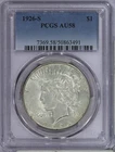 1926-S Peace Dollar $1 PCGS AU58