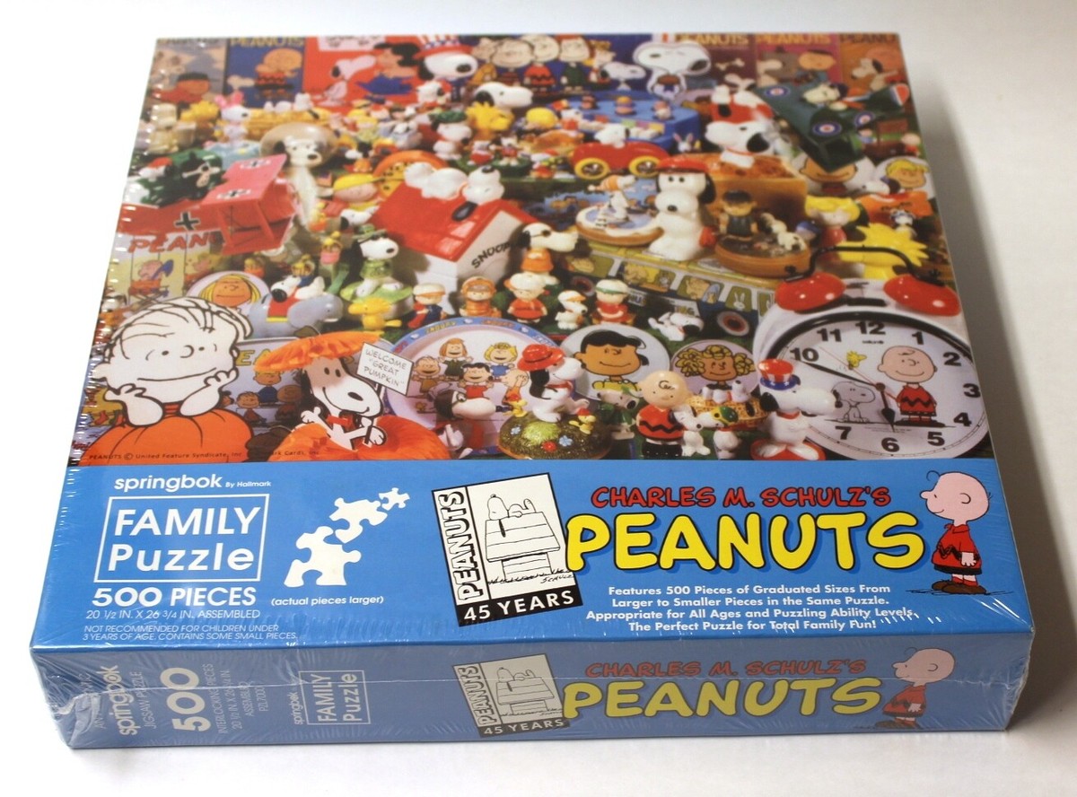 peanuts☻ Peanuts 45th Anniversary Puzzle Charles M. Schulz 500pcs SEALED
