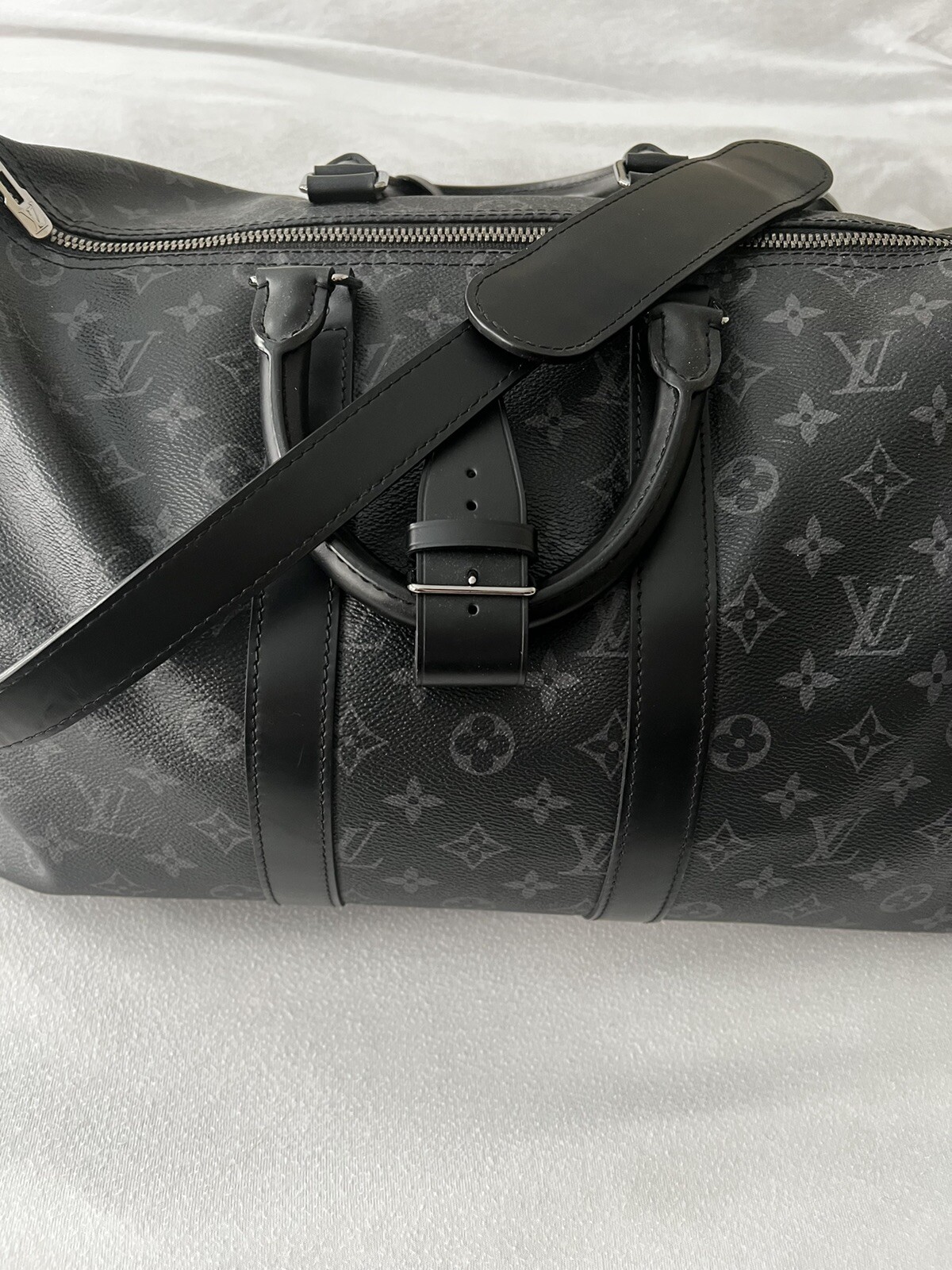 Louis Vuitton Monogram Eclipse Keepall Bandoulier… - image 2