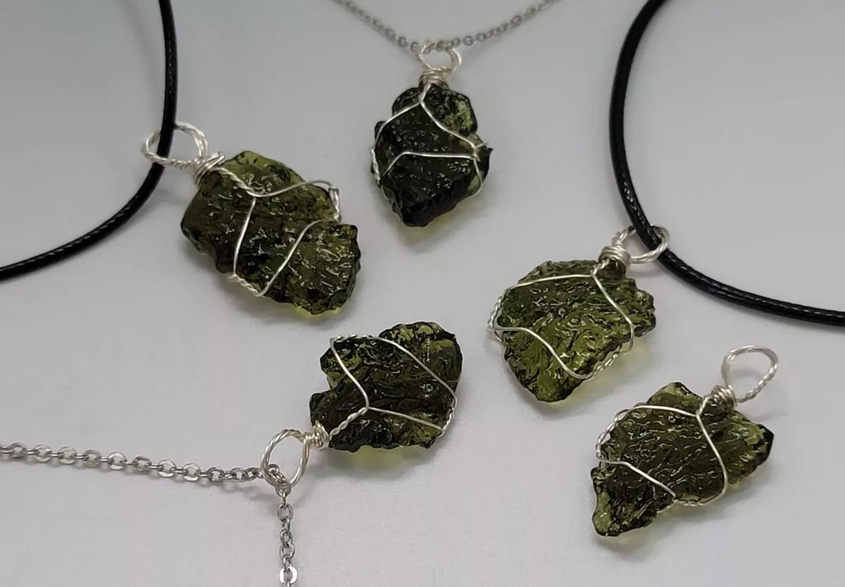 Moldavite necklace ebay deals