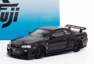 Fuji 1:64 Black Skyline GTR R34 Nismo Z-Tune Sport Model