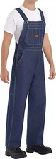 Red Kap Men's Denim Bib Overalls 52W x 32L