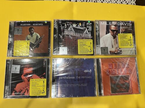 Sealed 6 CD Lot Miles Davis At Newport 1958 Miles Smiles Jazz at the Plaza &more - Picture 1 of 5