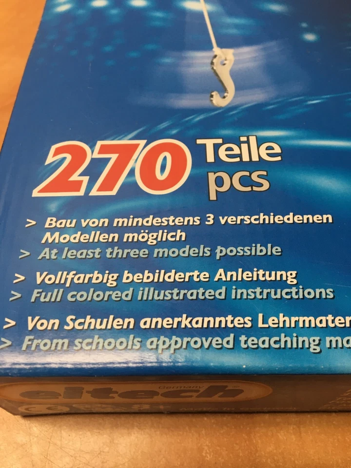 SEALED German Eitech Crane Metal Construction Building Set 270 Parts C05 STEM - Image 2 of 4