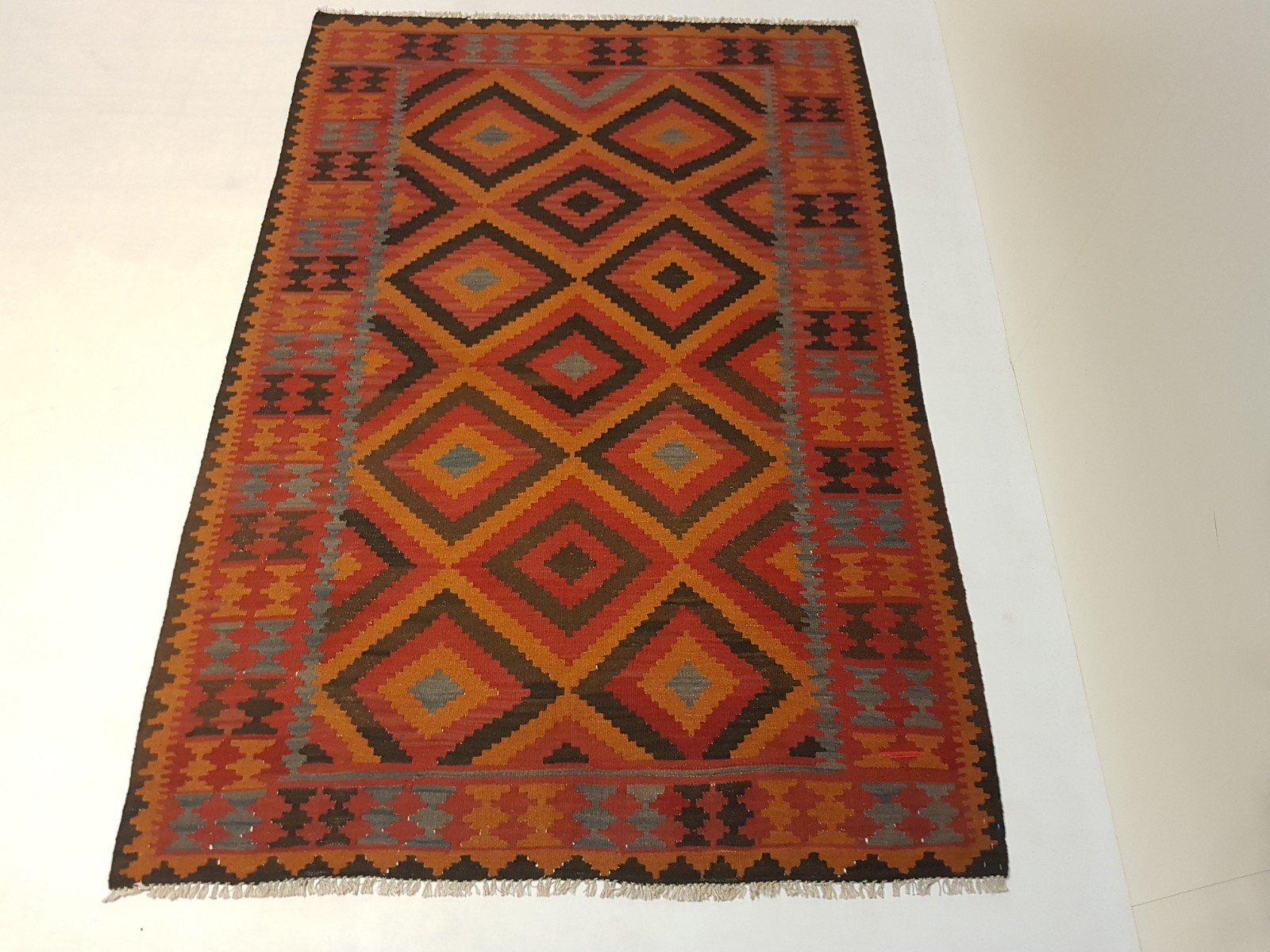 8 X 5 6 Handwoven Flat Weave Afghan Kilim Carpet Wool Rugs Kelim