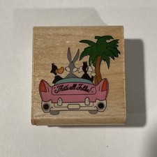 Rubber Stampede Bugs Bunny That's All Folks Looney Tunes Sunset Strip 673-C 1.5