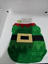 Christmas Elf Dog Costume Apparel Dog Easy On Off 9.84" X 10.63"