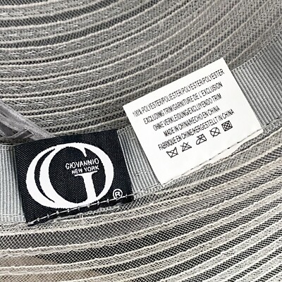 Vintage GIOVANNIO NY “Truly” Gray Wide Brim Dress Hat Derby Fascinator Hat s-l400.jpg main image 2