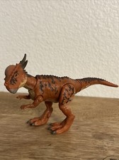 Jurassic Park Pachycephalosaurus Orange Dinosaur 3.5  Action Figure Plastic Toy