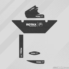 CARBON FIBRE EUROPEAN STYLE ROTAX RADIATOR STICKER KIT - KARTING