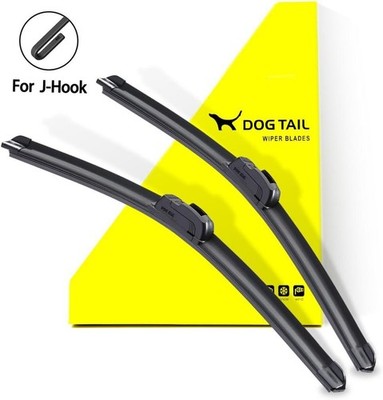 DOGTAIL   21''+ 21'' OEM QUALITY All Season Wiper Blades for J-Hook