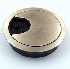 Desk Grommet for Wire Organizer - Bronze, Fits 2" Hole, GBZ53, 2-Pack