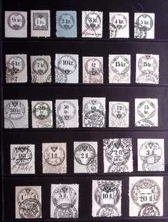 AUSTRIA/HUNGARY: Used Revenues ½kr 20fl Ex Old Time Collection Album Page
