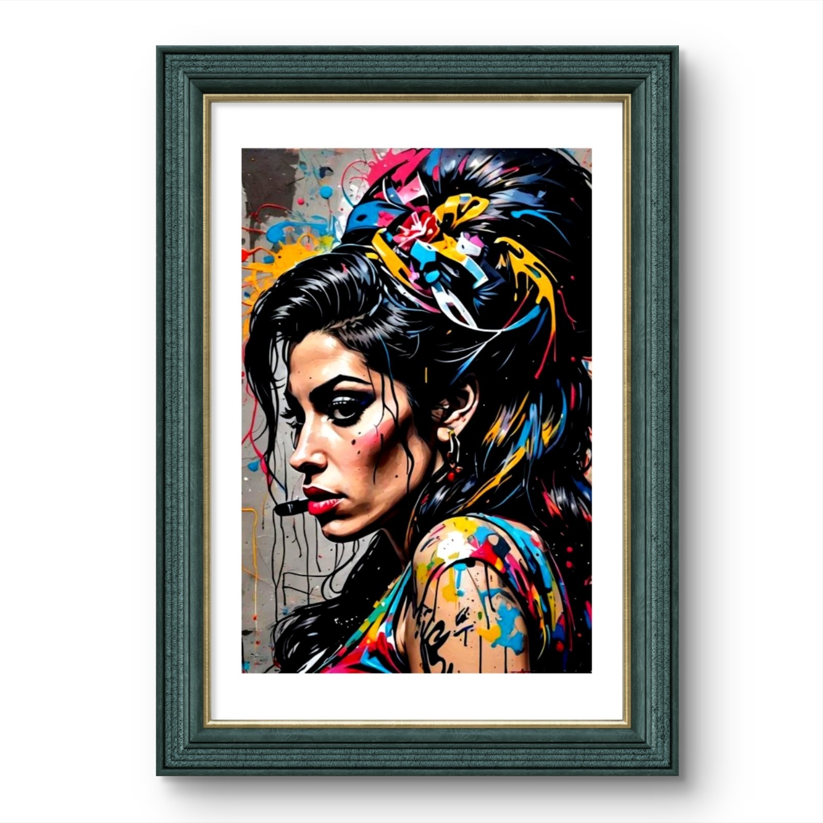 Amy Winehouse Abstract A3 Artwork Print Poster Music Collectable Art