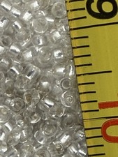 Clear Silver Lined Seed Beads 220 gm