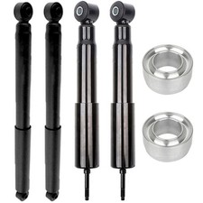2x 3 Front Leveling Lift Kit Silver 4x Struts Shocks For Dodge Ram 1500 2500