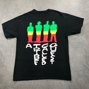 ビンテージ ATCQ raptee Vintage A Tribe Called Quest Graffiti Art Yellow Logo Rap Tee