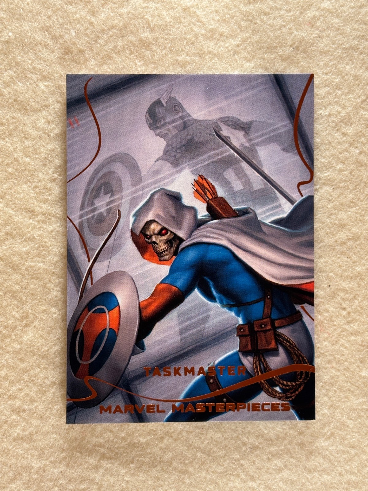 2022 Upper Deck Marvel Masterpieces Legendary Orange #63 - Taskmaster 61/99