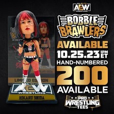 Hikaru Shida Bobblehead AEW Bobble Brawler LTD /200 OOP