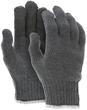MCR Safety Heavy Weight String Knit Glove, Gray (DOZEN/12-Pairs)