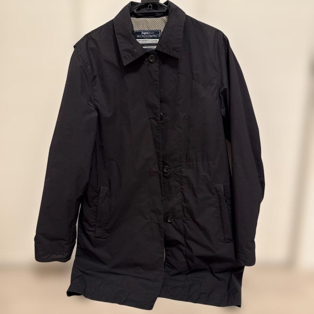 Super Good Condition] Zegna Sport Micro Compact Coat Black | eBay
