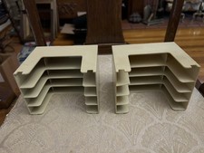 Vtg Readers Digest Cassette Holders 2 Holds 4 Each Wall Mount / Stackable