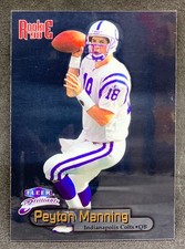 Fleer Brilliants 1998 Peyton Manning Colts Broncos Salón de la fama Jugador Más Valioso Novato RC #120